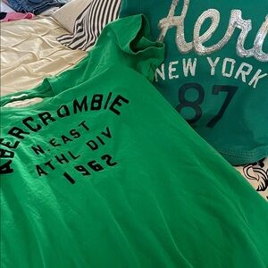 Abercrombie & Fitch Green Satchel